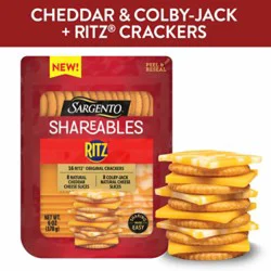 Sargento Shareables Ritz Cracker With Cheddar And Colby Jack Cheese Tray - 6 Oz