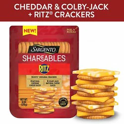 Sargento Shareables Ritz Cracker With Cheddar And Colby Jack Cheese Tray - 6 Oz