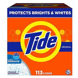 Tide Powder Laundry Detergent, Original Scent - 129 Oz