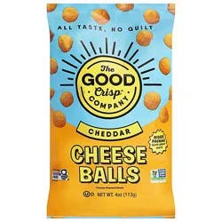 Good Crisps Cheese Balls Cheddar 4oz - 4 Oz
