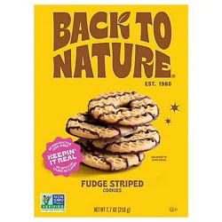 Back To Nature Cookies Fudge Striped 7.7oz - 7.7 Oz