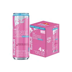 Red Bull Pink Edition Sugarfree Energy Drink Wild Berries 114mg Caffeine - 4-12 Fl. Oz.