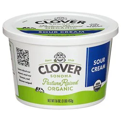 Clover Organic Sour Cream 16oz - 16 Oz