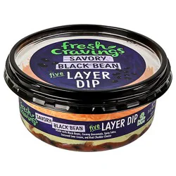 Fresh Cravings Savory Black Bean 5 Layer Dip - 15 Oz