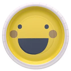 American Greetings Smiley Faces 9" Birthday Paper Plates - 10 Count