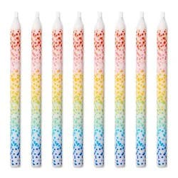 American Greetings Multi-Colored Scattered Dots Birthday Candles - 8 Count