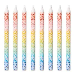 American Greetings Multi-Colored Scattered Dots Birthday Candles - 8 Count