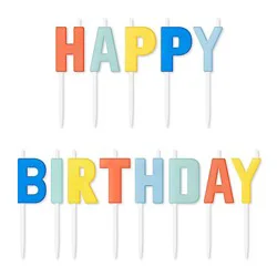 American Greetings Colorful Happy Birthday Birthday Toothpick Candles - 13 Count