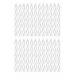 American Greetings White Spiral Birthday Candles - 24 Count