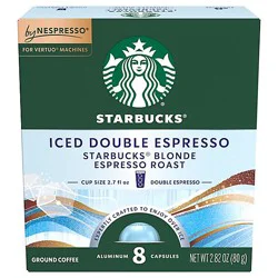 Sbux Nespresso Double Espresso Iced Black Vertuo 80g Box - Ea