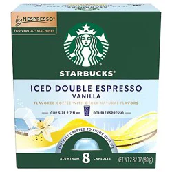 Sbux Nespresso Double Espresso Iced Van Vertuo 80g Box - Ea