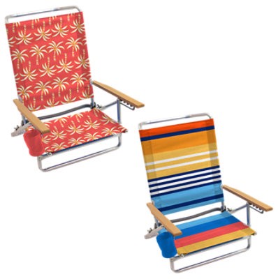 slide 1 of 1, Shelterlogic Reds Aluminum Beach Chair Styles May Vary - Each, 1 ct