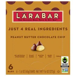 Larabar Chocolate Chip Peanut Butter 6-1.6oz - 6-1.6 Oz