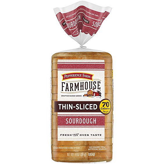 slide 1 of 1, Pepperidge Farm Farmhouse Thin Sliced Sourdough Bread - 14 Oz, 14 oz