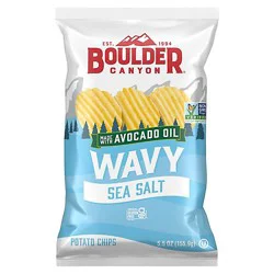 Boulder Canyon Wavy Sea Salt 5.5oz - 5.5 Oz