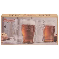 Home Essentials & Beyond Original Mason Pilsner Glasses 4 Count Set - Each