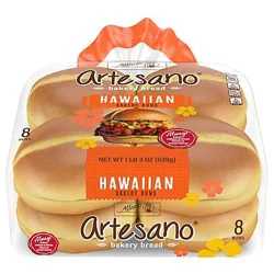 Alfaros Artesano Hawaiian Bakery Buns 8 Count - 19 Oz