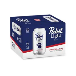 Pabst Light 30-12 Fl Oz In Cans - 30-12 Fz