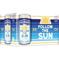 Karl Strauss Follow The Sun Lager 6-12 Fl Oz In Cans - 6-12 Fz