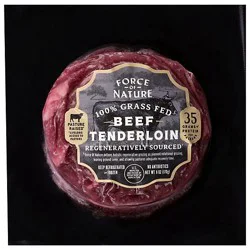 Force Of Nature Beef Tenderloin Steak Grass Fed 6 Oz - 6 Oz