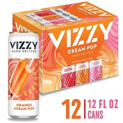 Vizzy Cream Pop Variety Pack Hard Seltzer 5% Abv Cans - 12-12 Fl. Oz.