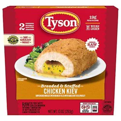 Tyson Stuffed Chicken Breasts Kiev Frozen 10 Oz - 10 Oz