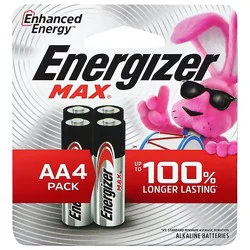 Energizer Max Alkaline Aa Batteries 4 Pack - Ea