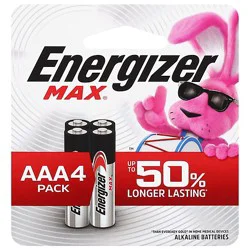 Energizer Max Alkaline Aaa Batteries - 4 Pack - 4 Ct