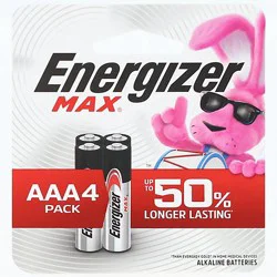 Energizer Max Alkaline Aaa Batteries - 4 Pack - 4 Ct