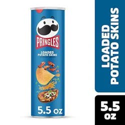 Pringles Potato Crisps Chips Loaded Potato Skins Lunch Snacks - 5.5 Oz