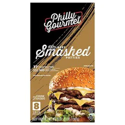 Philly Gourmet Beef Smashed Patties - 32 Oz