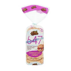 Old Tyme 647 Cinnamon Raisin Bagels 6pk - 19 Oz