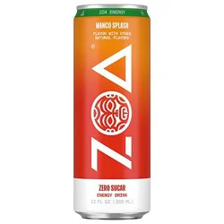 Zoa Mango Splash Zero Sugar 12fz - 12 Fz