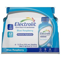 Electrolit Blue Raspberry 6-12fz - 6-12 Fz
