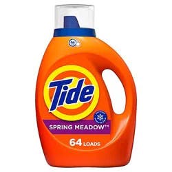 Tide He Liquid Laundry Detergent, Spring Meadow - 84 Fl. Oz.