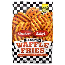 Checker's Rally's Seasoned Waffle Fries, 24 Oz - 24 Oz