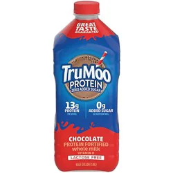 Trumoo Milk Whole Chocolate Zero Added Sugar Lactose Free Protein Fortified Half Gallon 64 Fz - 64 Fz