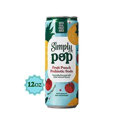 Simply Pop Prebiotic Soda Fruit Punch Can - 12 Fl. Oz.