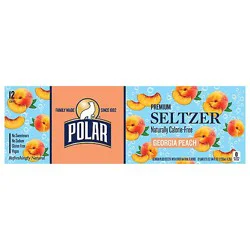 Polar Seltzer Georgia Peach 12-12fz - 12-12fz