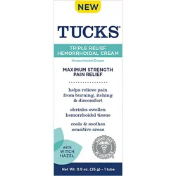Tucks Triple Relief Cream 0.9 Oz - .9 Fz