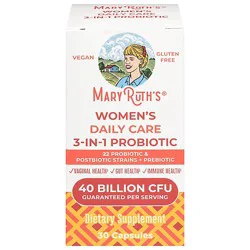 Maryruth's Women's Daily Care 3-In-1 Probiotic 40 Bil Cfu 30ct - 30 Ct