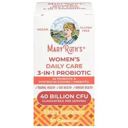 Maryruth's Women's Daily Care 3-In-1 Probiotic 40 Bil Cfu 30ct - 30 Ct