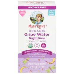Maryruths Organic Gripe Water Nighttime Liquid Drops 4 Fl Oz - 4 Fz