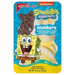 Spongebob Snacker Sweet Apples Cheese & Chocolate Covered Pretzels 4.25oz - 4.25 Oz