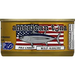American Tuna Albcr Tuna Pole Caught W/salt 5oz - 5 Oz