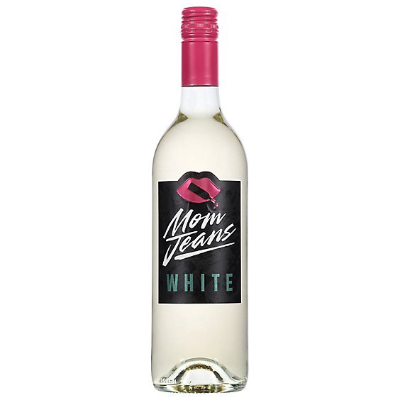 slide 1 of 1, Mom Jeans White Wine - 750 Ml, 750 ml