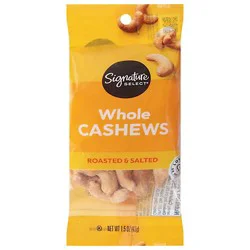 Signature Select Cashews Whole Roasted & Salted 1.5 Oz - 1.5 Oz