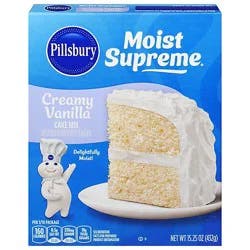 Pillsbury Moist Supreme Premium Creamy Vanilla Cake Mix - 15.25oz