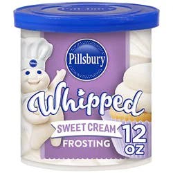 Pillsbury 12 Ounce Whipped Sweet Cream Frosting - 12 Oz