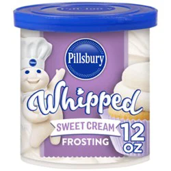 Pillsbury 12 Ounce Whipped Sweet Cream Frosting - 12 Oz